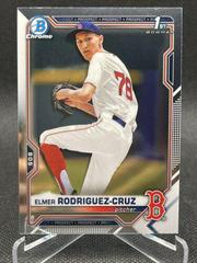 Elmer Rodriguez Cruz Baseball Cards 2021 Bowman Draft Chrome Prices