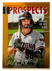 Jordan Lawlar [Gold] Baseball Cards 2023 Bowman Modern Prospects Prices
