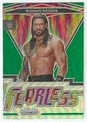 Roman Reigns [Green Prizm] #11 Wrestling Cards 2022 Panini Prizm WWE Fearless Prices