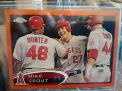 Mike Trout [Orange Refractor] Baseball Cards 2012 Topps Chrome Prices