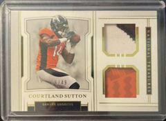 Courtland Sutton [Gold] Football Cards 2018 National Treasures Rookie Dual Materials Prices