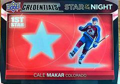 Cale Makar Hockey Cards 2021 Upper Deck Credentials 1st Star of the Night Prices