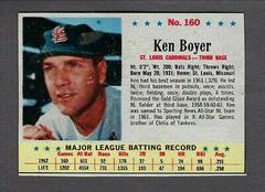 Ken Boyer [Hand Cut] #160 Baseball Cards 1963 Post Cereal Prices