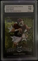 Baker Mayfield Field General #FG-01 #FG-01 Football Cards 2018 Leaf Draft Prices