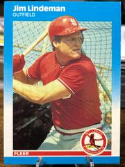 Jim Lindeman #U-65 Baseball Cards 1987 Fleer Update Glossy Prices