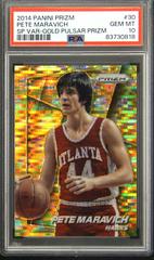 Pete Maravich [Gold Pulsar Prizm] #30 Basketball Cards 2014 Panini Prizm SP Variations Prices
