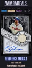 Bryce Harper #TRAP-BH Baseball Cards 2023 Topps Series 1 Reverence Autograph Patch Prices