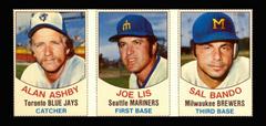 Ashby, Lis, Bando [Hand Cut Panel] Baseball Cards 1977 Hostess Prices
