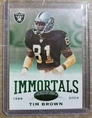 Tim Brown [Green] #200 Football Cards 2014 Panini Certified Prices