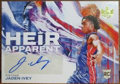 Jaden Ivey #HA-JIP Basketball Cards 2022 Panini Court Kings Heir Apparent Prices