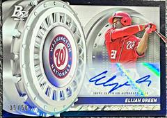 Elijah Green [Autograph] Baseball Cards 2023 Bowman Platinum Treasures in the Vault Prices