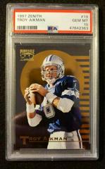 Troy Aikman #19 Football Cards 1997 Zenith Prices