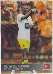 Youssoufa Moukoko [Orange Refractor] Soccer Cards 2021 Stadium Club Chrome Bundesliga Prices