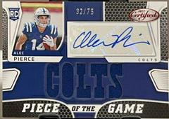Alec Pierce [Red] #PGS-AP Football Cards 2022 Panini Certified Piece of the Game Signatures Prices