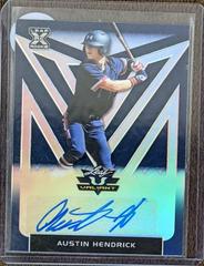 Austin Hendrick [Blue] Baseball Cards 2020 Leaf Valiant Autographs Prices