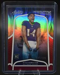 Kyle Hamilton [Spectrum Red] #INT-20 Football Cards 2022 Panini Absolute Introductions Prices