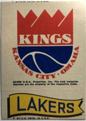 Kansas City Kings Lakers Basketball Cards 1973 Topps Team Stickers Prices