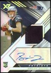 Bailey Zappe [White] #RSA-BZ Football Cards 2022 Panini XR Rookie Swatch Autographs Prices