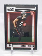 Drake London #SP-379 Football Cards 2022 Panini Chronicles Score Premium Rookies Prices