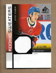 Jesse Ylonen Hockey Cards 2021 SP Game Used Rookie Sweaters Prices