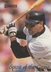 Will Clark Baseball Cards 1993 Panini Donruss Spirit of the Game Prices