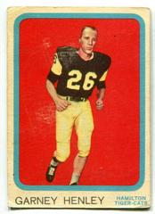 Garney Henley Football Cards 1963 Topps CFL Prices