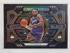 LeBron James [Orange] Basketball Cards 2021 Panini Obsidian Pitch Black Prices