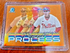William Bergolla [Orange] #PRP-4 Baseball Cards 2023 Bowman Chrome Prospect Process Prices