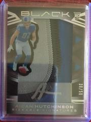 Aidan Hutchinson [Silver] #SSR-AHU Football Cards 2022 Panini Black Sizeable Signatures Rookie Jersey Prices