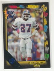 Steve Atwater [5 Stripe] #6 Football Cards 1991 Wild Card Prices