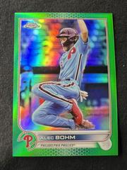 Alec Bohm [Green] #89 Baseball Cards 2022 Topps Chrome Prices