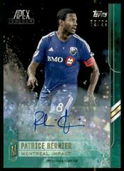 Patrice Bernier [Green Autograph] Soccer Cards 2015 Topps Apex MLS Prices