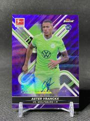 Aster Vranckx [Purple Wave] Soccer Cards 2021 Topps Finest Bundesliga Autographs Prices