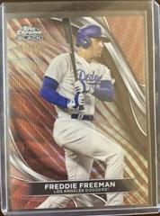 Freddie Freeman [Rose Gold Wave Refractor] #12 Baseball Cards 2024 Topps Chrome Black Prices