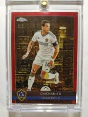 Chicharito [Red] Soccer Cards 2023 Topps Chrome MLS Big City Strikers Prices