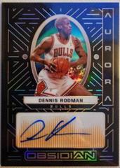 Dennis Rodman [Orange] Basketball Cards 2021 Panini Obsidian Aurora Autographs Prices