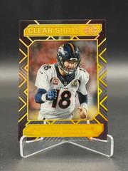 Peyton Manning [Gold] #16 Football Cards 2020 Panini Illusions Clear Shots Prices