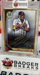Ronald Acuna Jr. [Gold] #MFA-RAJ Baseball Cards 2023 Topps Museum Collection Framed Autographs Prices