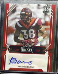 Amare Barno [Red] #BA-AB1 Football Cards 2022 Leaf Draft Autographs Prices