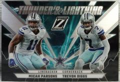 Micah Parsons , Trevon Diggs [Silver] #TL-MT Football Cards 2022 Panini Zenith Thunder and Lightning Prices