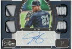 Luis Gil [Black] Baseball Cards 2022 Panini Three and Two Quad Jersey Autographs Prices