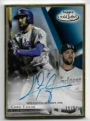 Chris Taylor [Blue] #FA-CT Baseball Cards 2018 Topps Gold Label Framed Autograph Prices