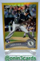 Chris Sale [Gold Refractor] #205 Baseball Cards 2011 Topps Chrome Prices