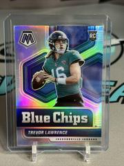 Trevor Lawrence #1 Football Cards 2021 Panini Mosaic Blue Chips Prices