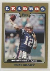 Tom Brady [Gold] Football Cards 2008 Topps Prices