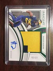 Hassan Haskins [Patch Autograph Emerald] #100 Football Cards 2022 Panini Immaculate Collegiate Prices