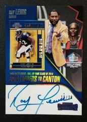 Ray Lewis Football Cards 2018 Panini Contenders Canton Autographs Prices