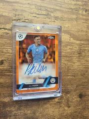 Phil Foden [Orange] #CA-PF Soccer Cards 2022 Topps Chrome UEFA Club Competitions Autographs Prices