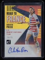 Christen Press [Gold] Soccer Cards 2018 Panini Donruss Road to France Autographs Prices