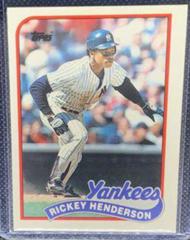 Rickey Henderson #380 Baseball Cards 1989 Topps Prices